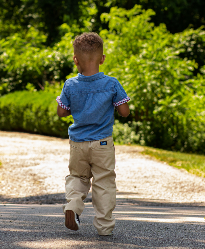 Kids Elastic Waist Chino Pants | Comfortable Children's Trousers